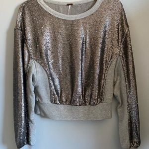 Free People sequin pullover